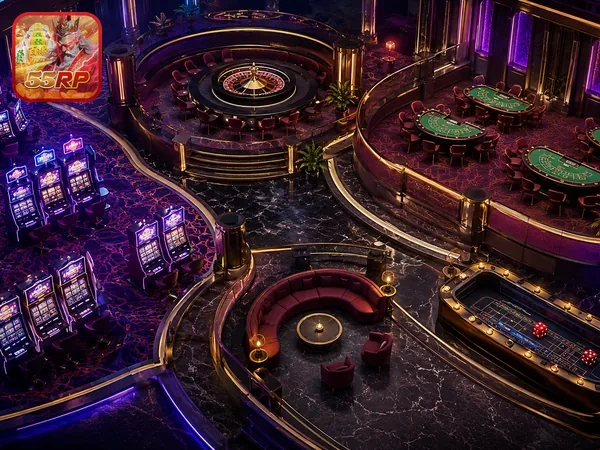 Tampilan beranda 55rp dengan pilihan game online